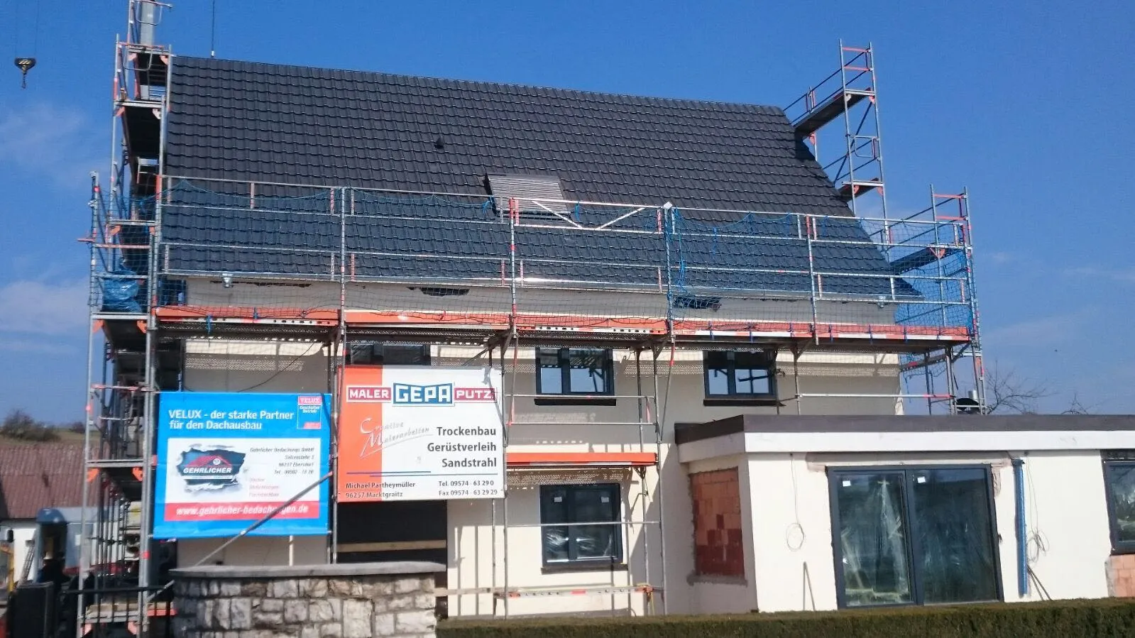 Satteldach in Ziegel — Steildach, Neueindeckung